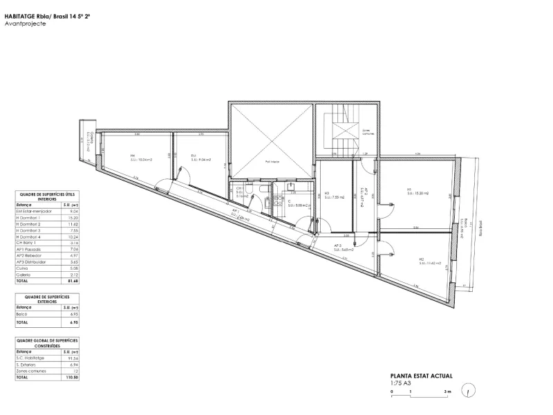 High-Floor Apartment with Two Orientations and Balconies in Sants, Barcelona