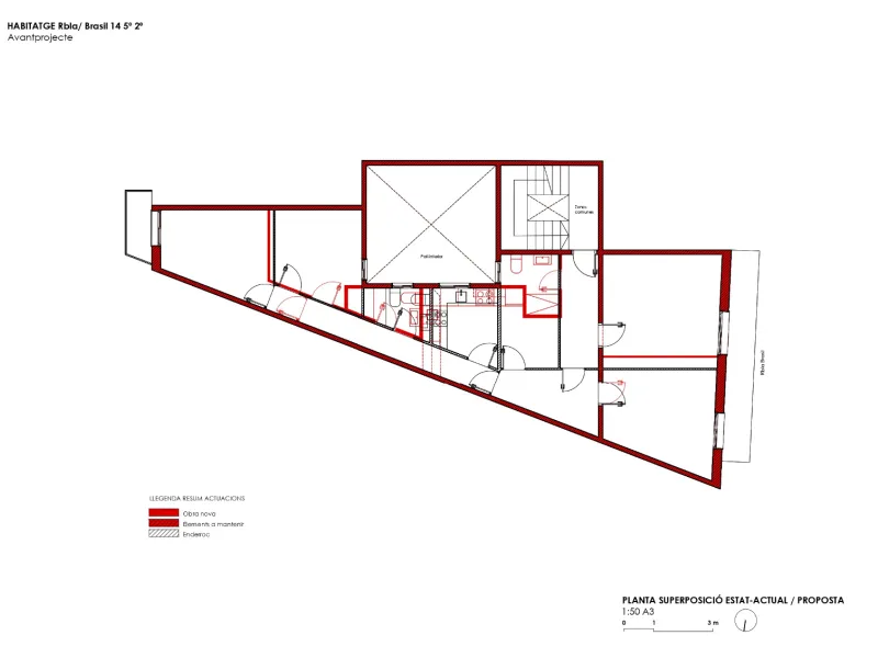 High-Floor Apartment with Two Orientations and Balconies in Sants, Barcelona