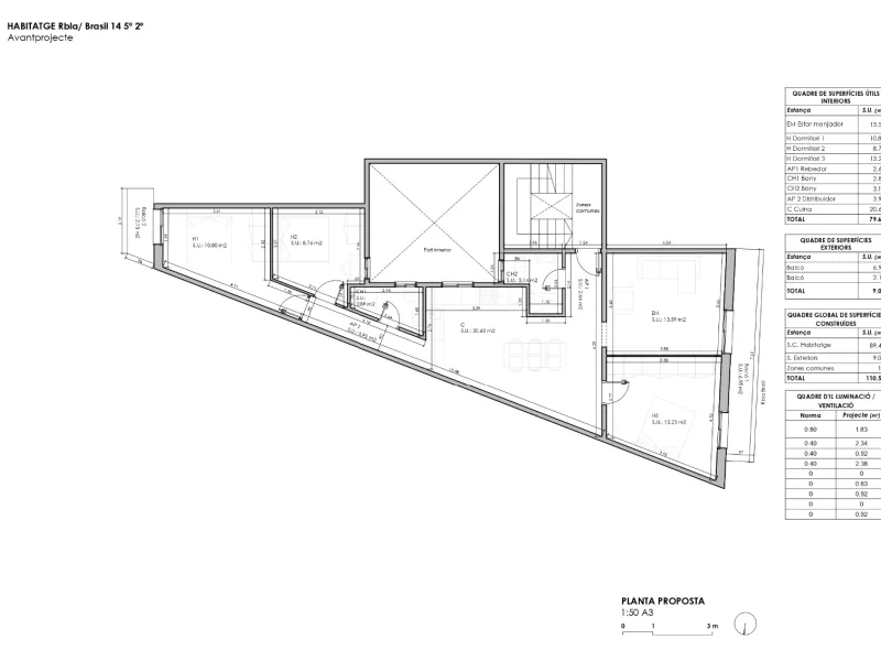 High-Floor Apartment with Two Orientations and Balconies in Sants, Barcelona