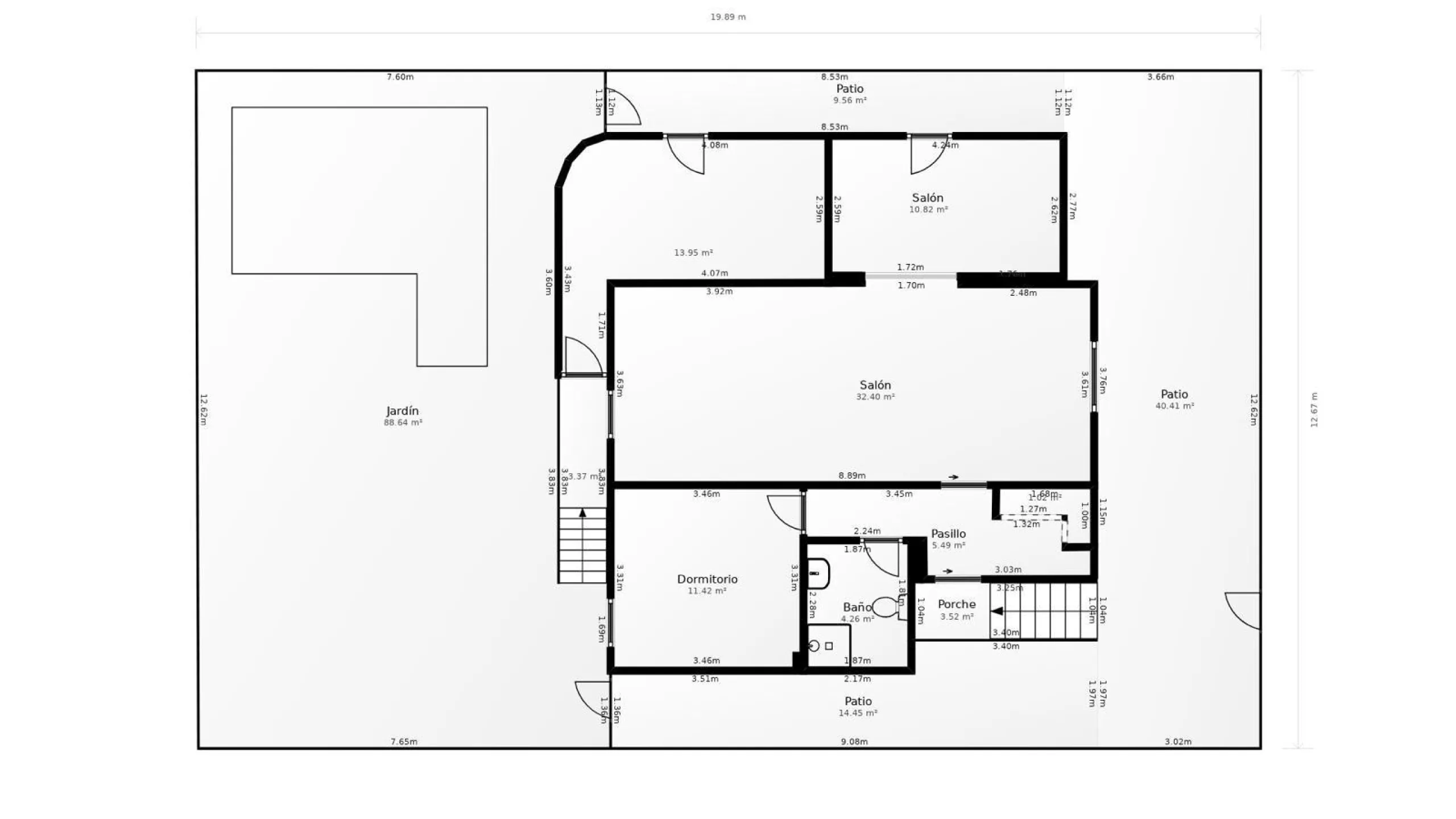 Villa independiente reformada con apartamento independiente y piscina privada en Villamartín