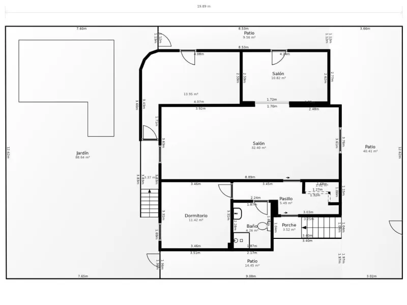 Villa independiente reformada con apartamento independiente y piscina privada en Villamartín