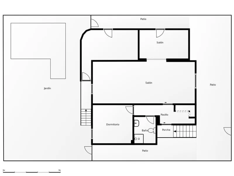Villa independiente reformada con apartamento independiente y piscina privada en Villamartín