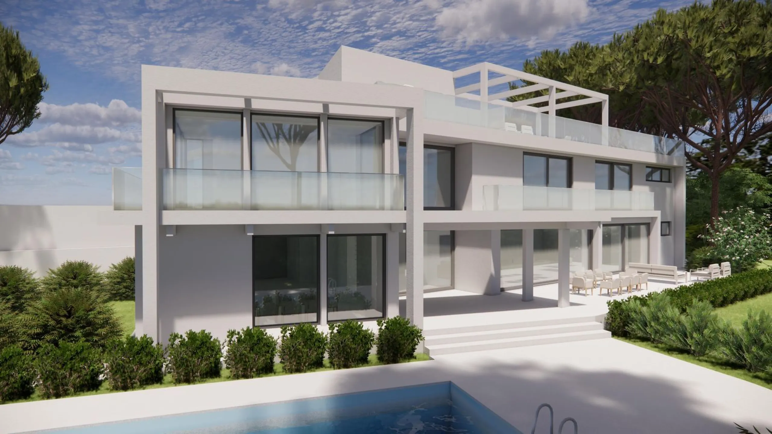Mansión de lujo con proyecto de renovación exclusivo y vistas panorámicas al mar en el prestigioso barrio de Pedralbes, Barcelona
