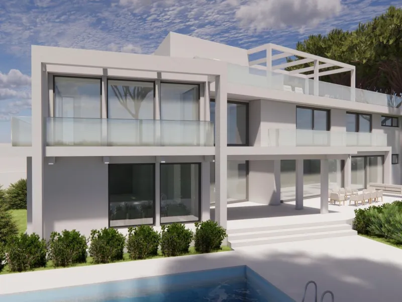 Mansión de lujo con proyecto de renovación exclusivo y vistas panorámicas al mar en el prestigioso barrio de Pedralbes, Barcelona