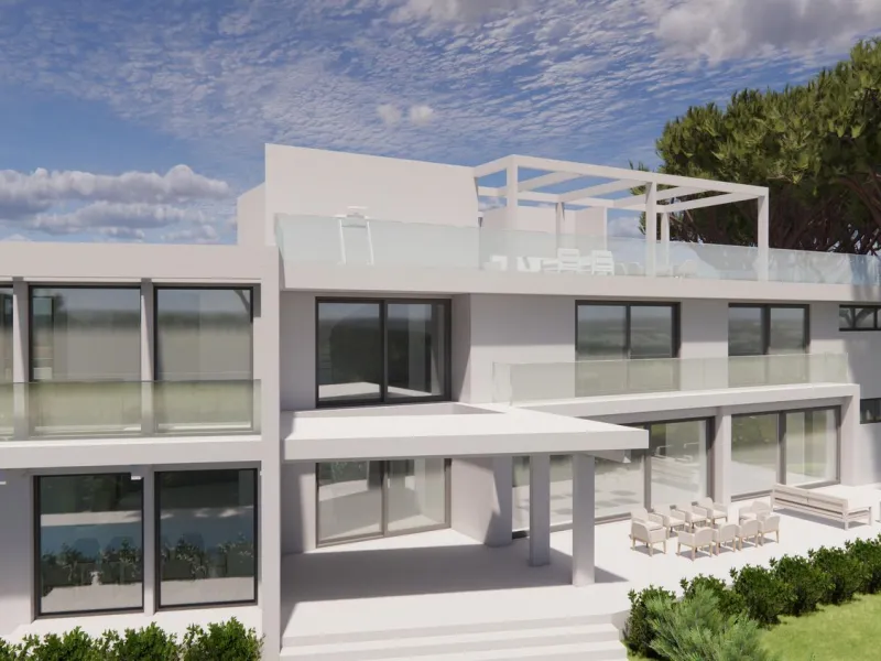 Mansión de lujo con proyecto de renovación exclusivo y vistas panorámicas al mar en el prestigioso barrio de Pedralbes, Barcelona