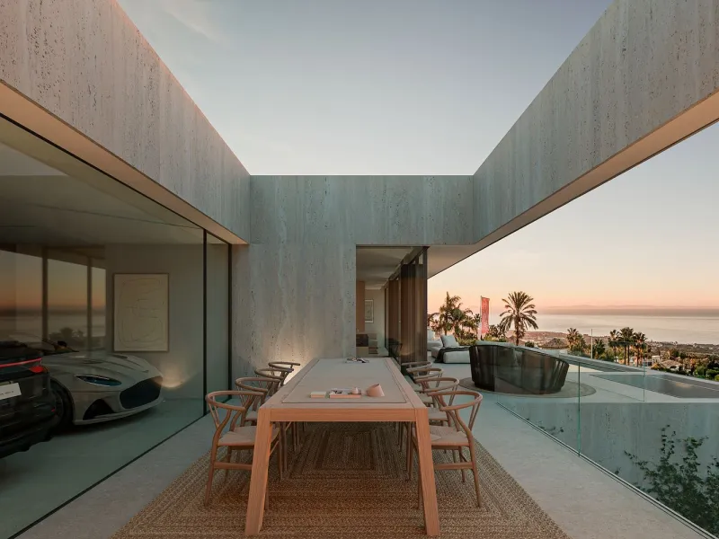 Villa contemporánea con vistas al mar en Teia, Barcelona