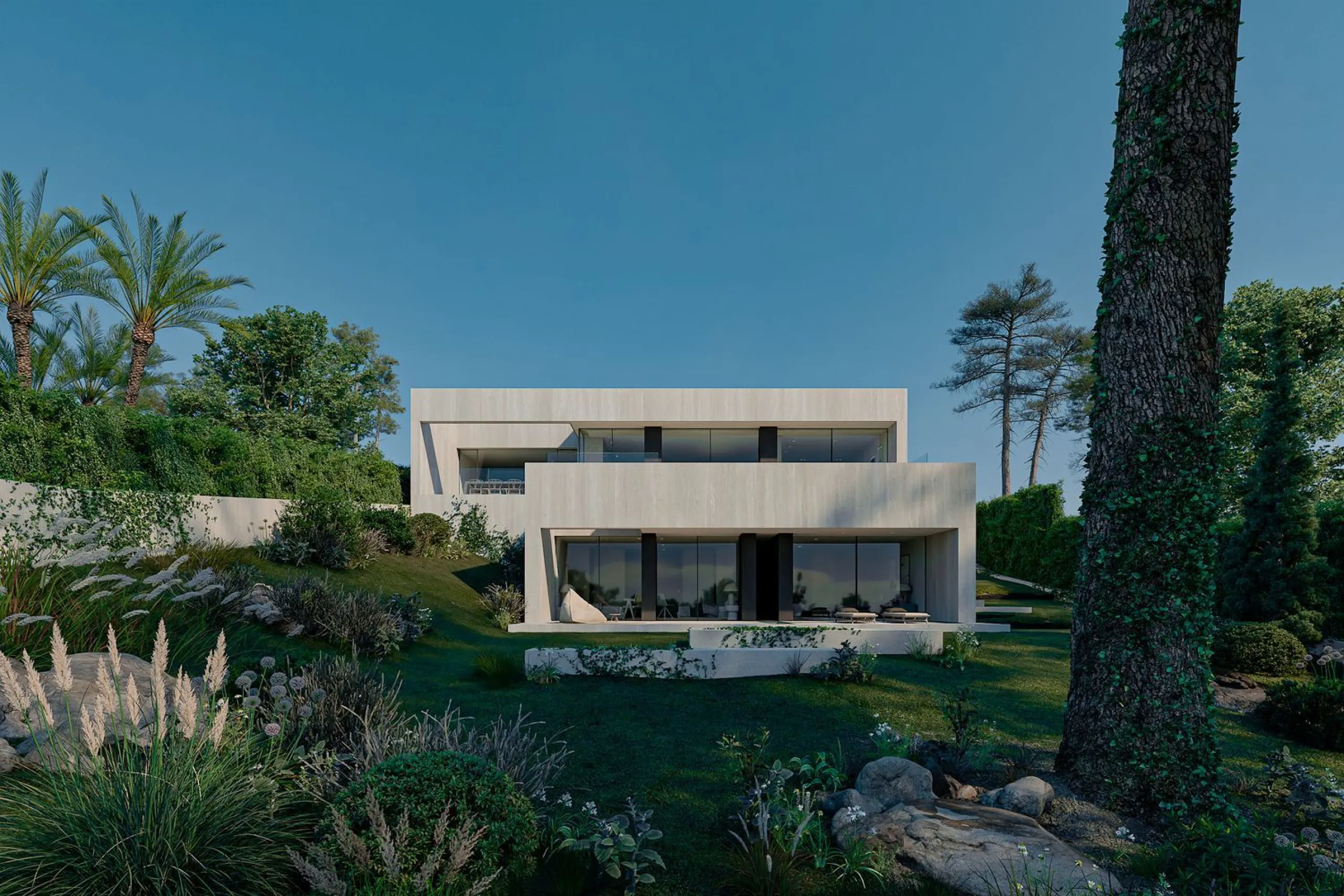 Villa contemporánea con vistas al mar en Teia, Barcelona
