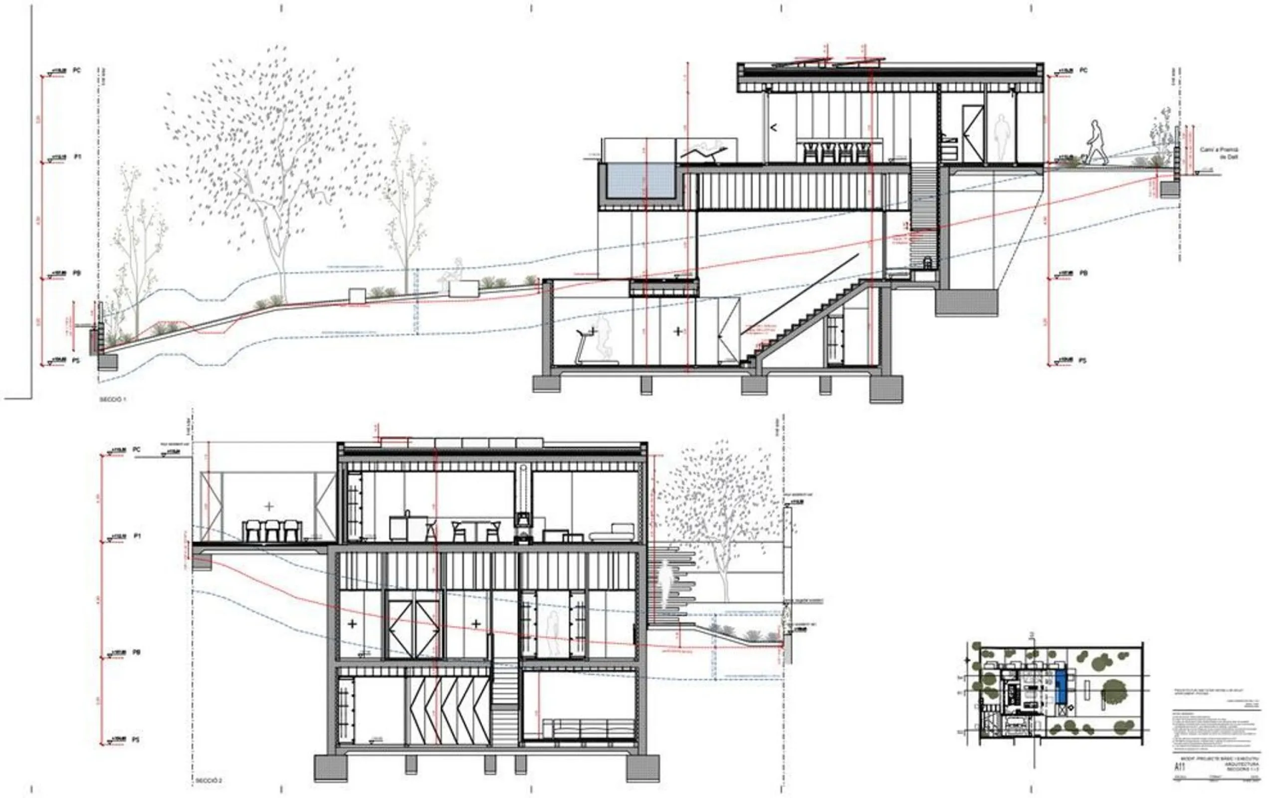Villa contemporánea con vistas al mar en Teia, Barcelona