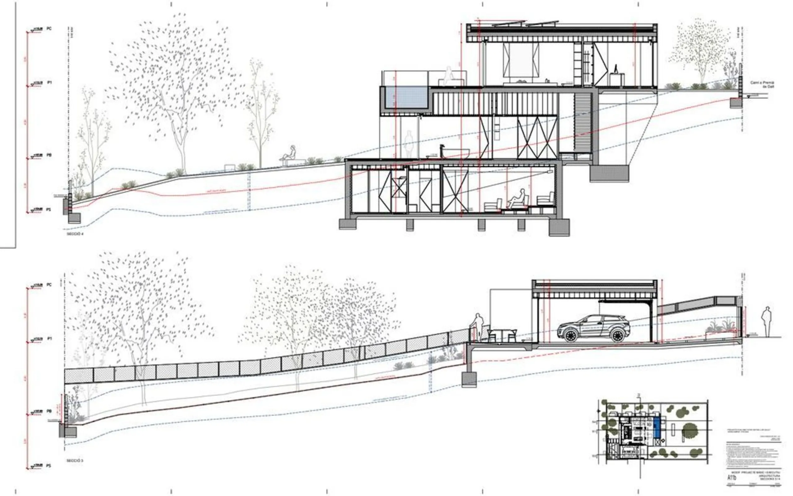 Villa contemporánea con vistas al mar en Teia, Barcelona