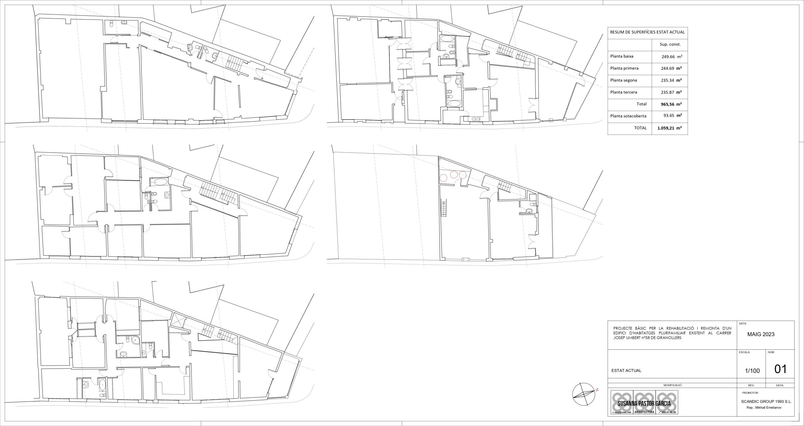 Investment Project: Reconstruction and Extension of a Residential Building in Granollers, Barcelona
