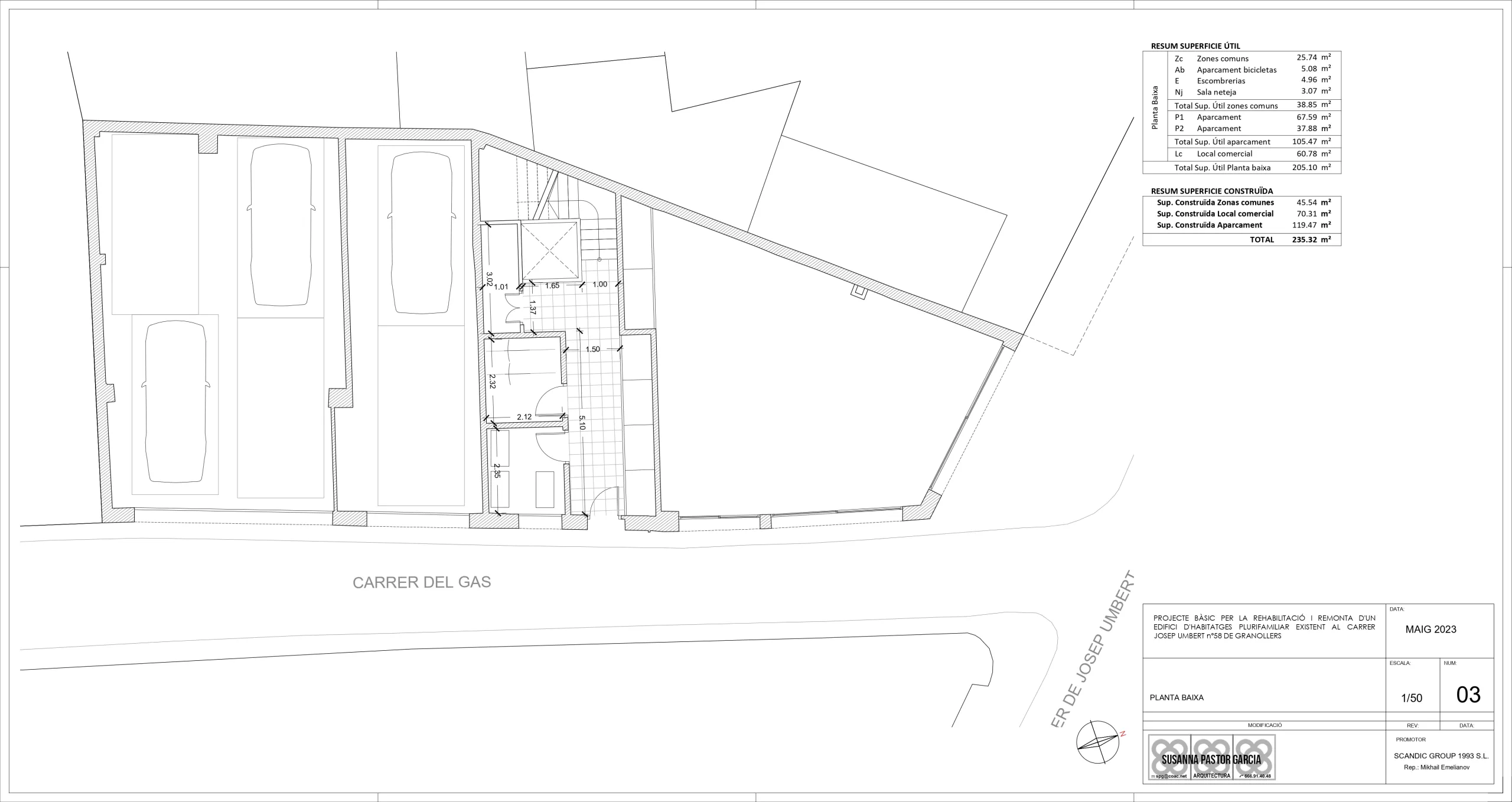 Investment Project: Reconstruction and Extension of a Residential Building in Granollers, Barcelona