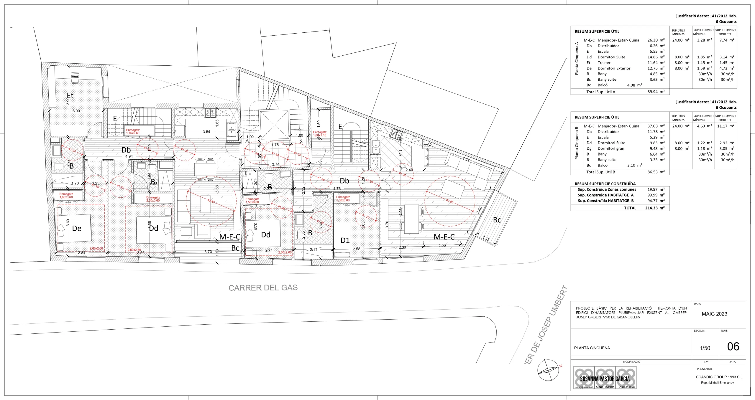 Investment Project: Reconstruction and Extension of a Residential Building in Granollers, Barcelona