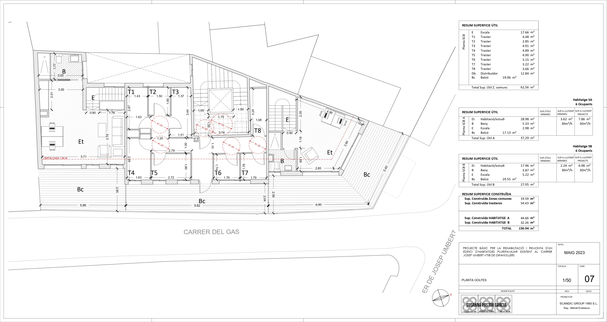 Investment Project: Reconstruction and Extension of a Residential Building in Granollers, Barcelona
