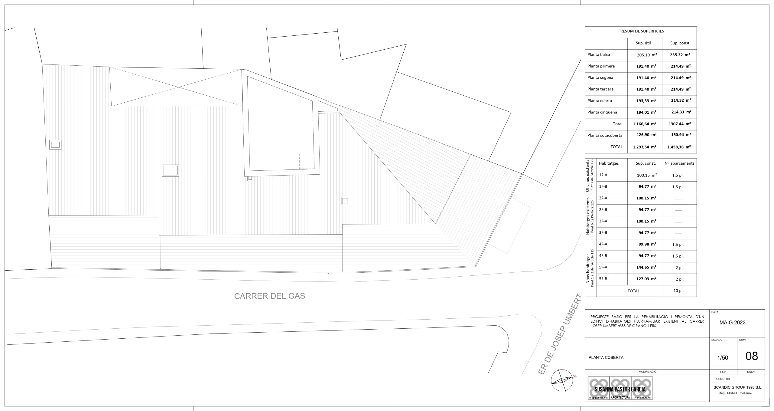 Investment Project: Reconstruction and Extension of a Residential Building in Granollers, Barcelona
