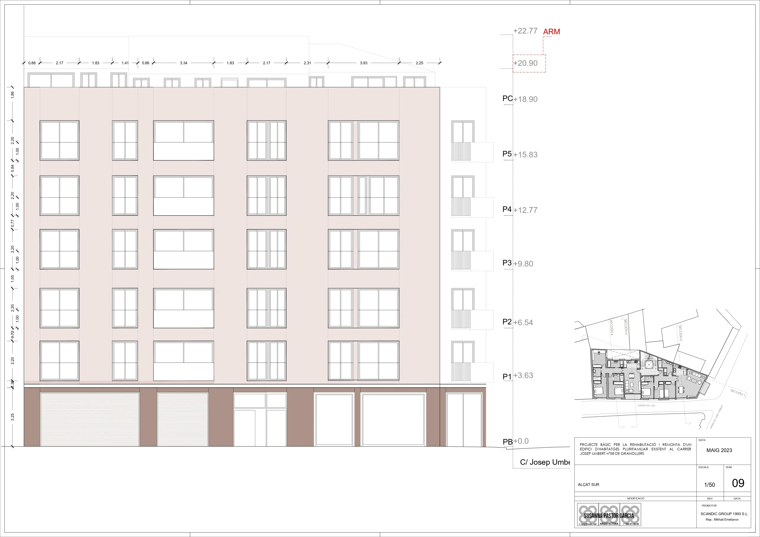 Investment Project: Reconstruction and Extension of a Residential Building in Granollers, Barcelona