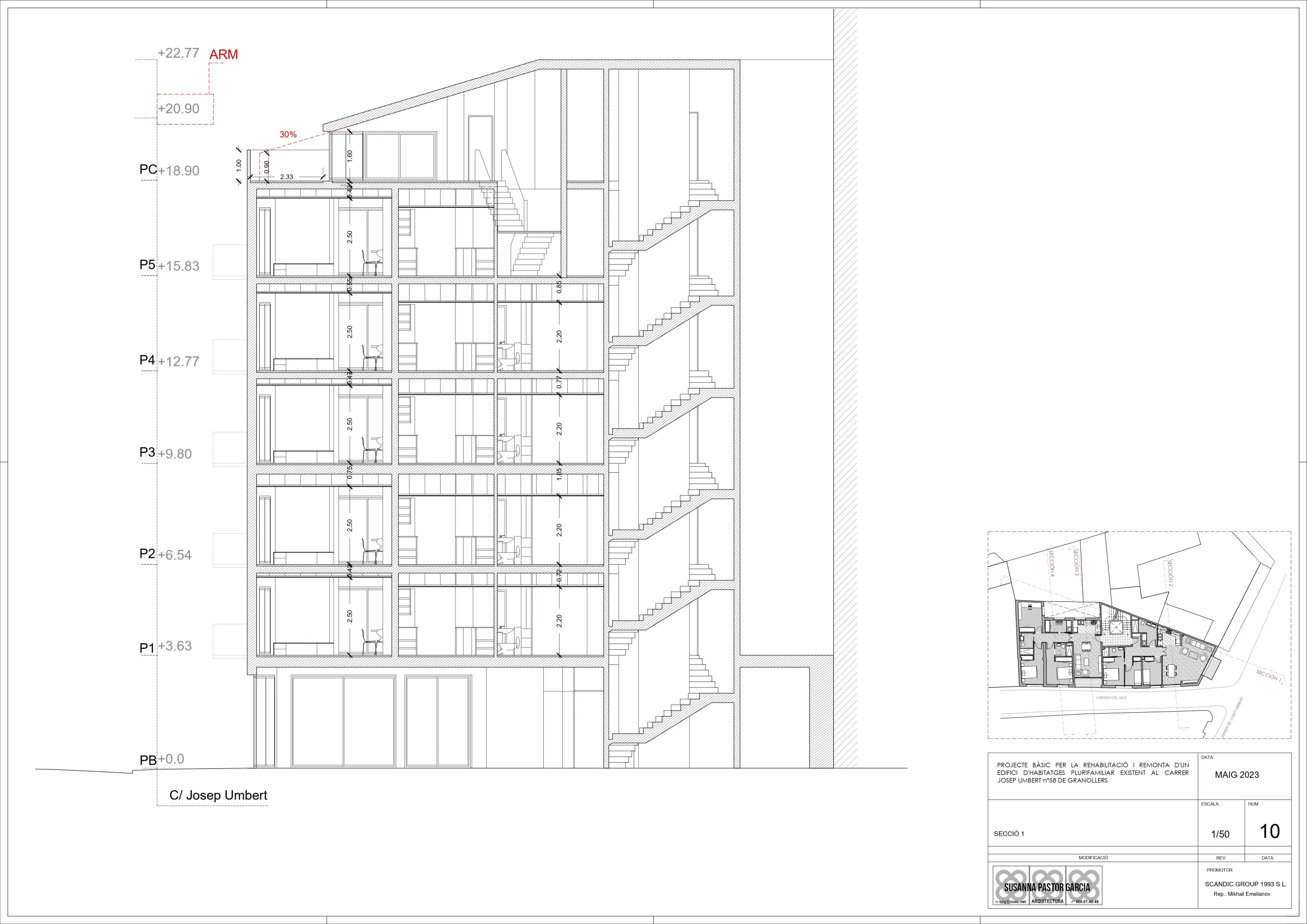 Investment Project: Reconstruction and Extension of a Residential Building in Granollers, Barcelona