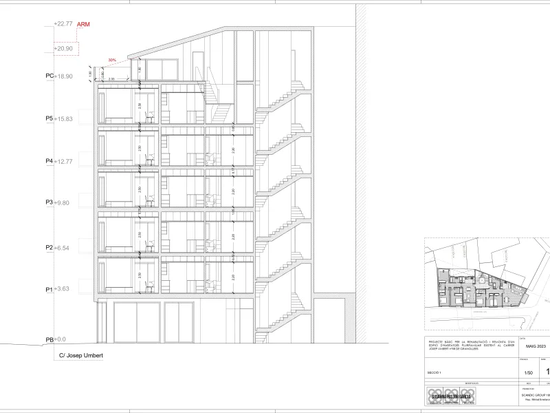 Investment Project: Reconstruction and Extension of a Residential Building in Granollers, Barcelona