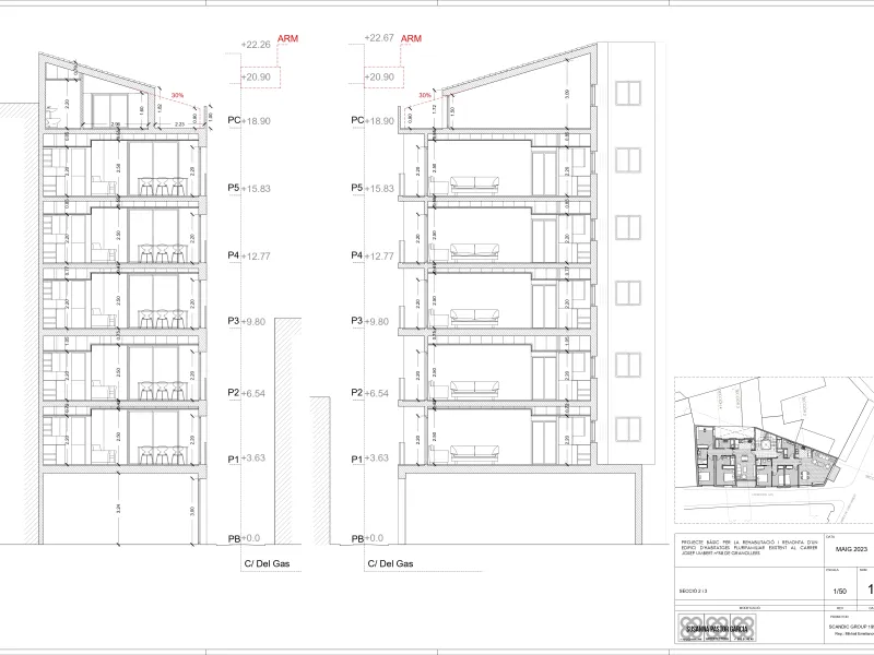 Investment Project: Reconstruction and Extension of a Residential Building in Granollers, Barcelona