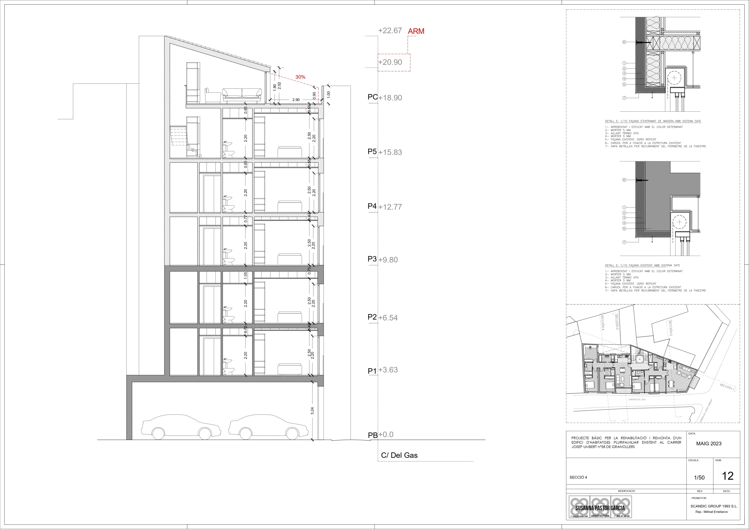 Investment Project: Reconstruction and Extension of a Residential Building in Granollers, Barcelona