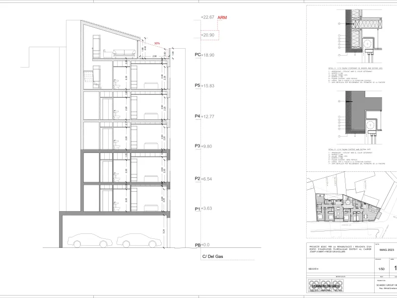 Investment Project: Reconstruction and Extension of a Residential Building in Granollers, Barcelona