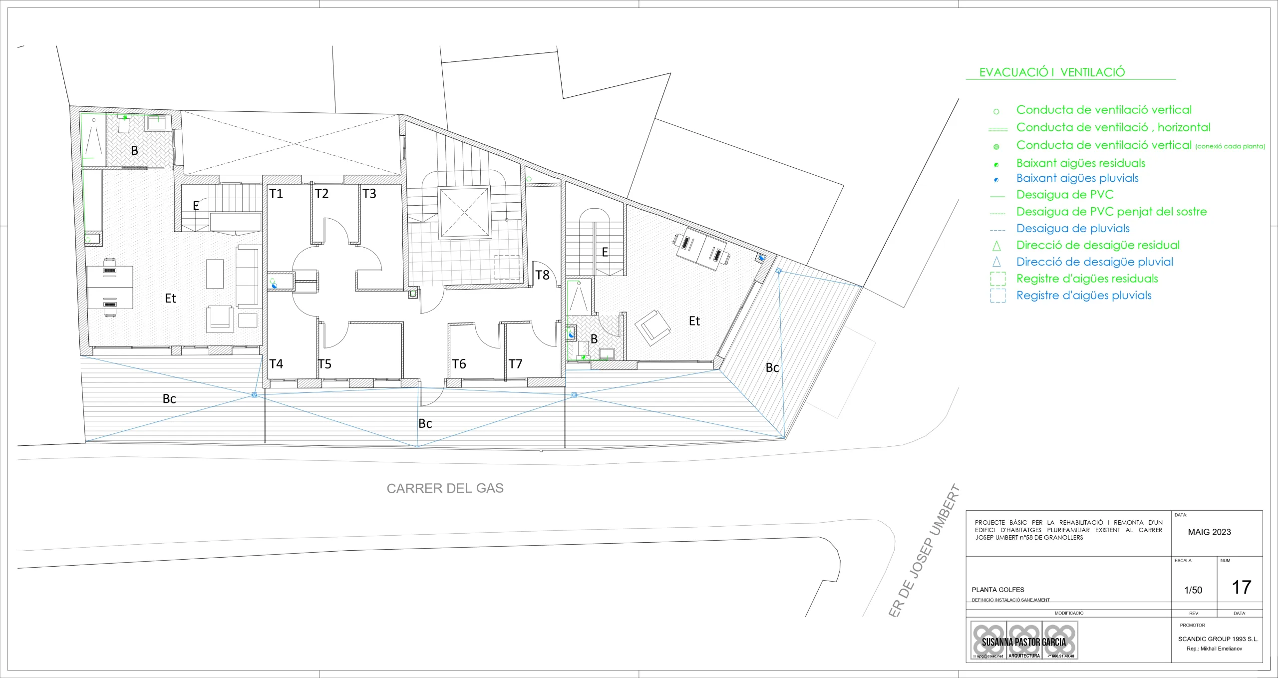 Investment Project: Reconstruction and Extension of a Residential Building in Granollers, Barcelona