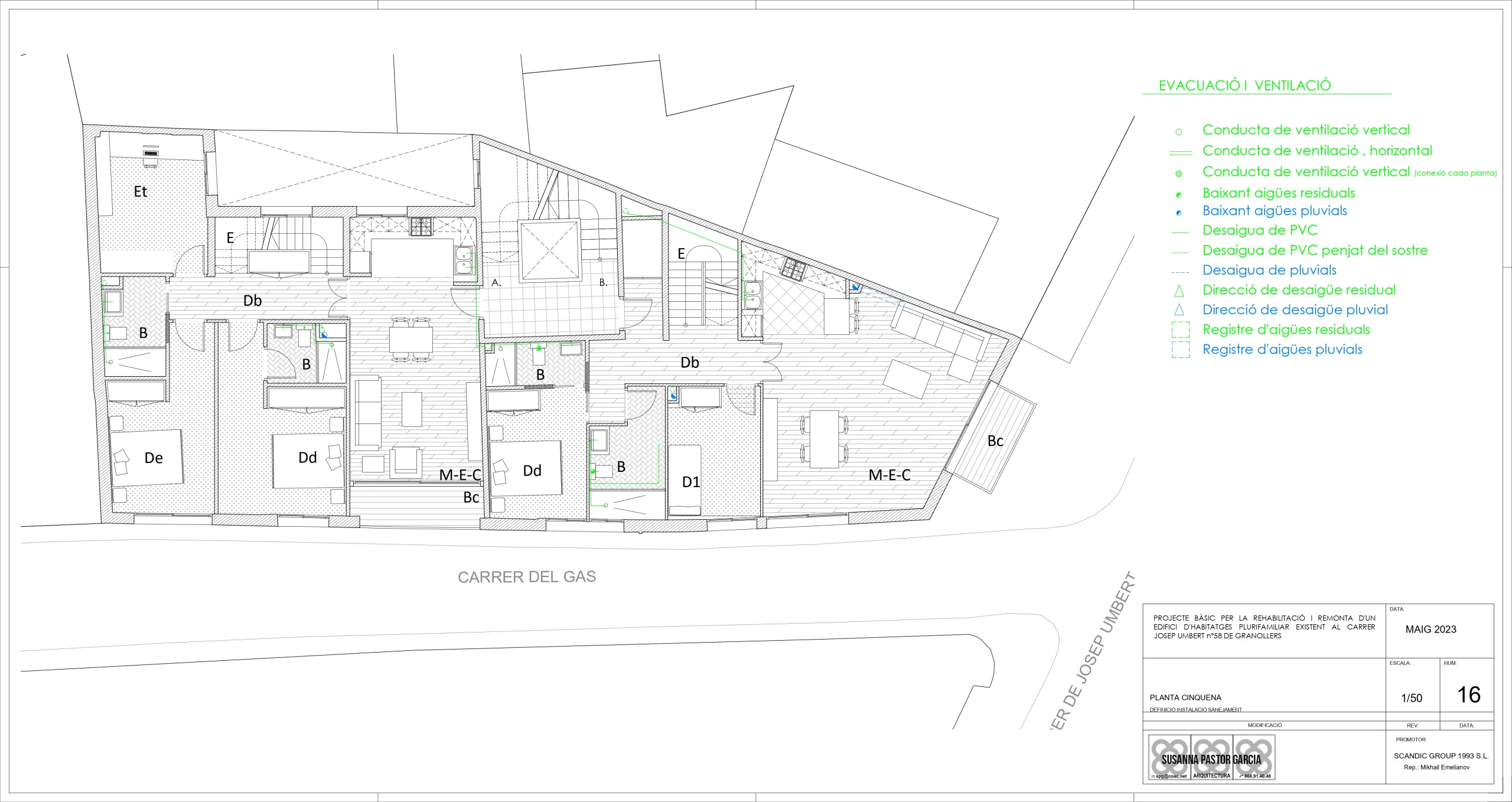 Investment Project: Reconstruction and Extension of a Residential Building in Granollers, Barcelona