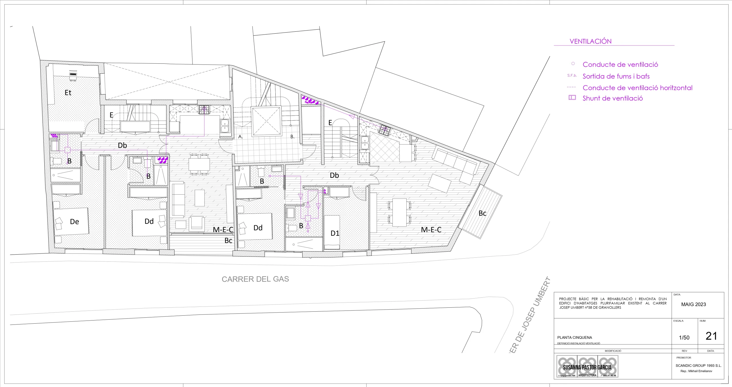 Investment Project: Reconstruction and Extension of a Residential Building in Granollers, Barcelona