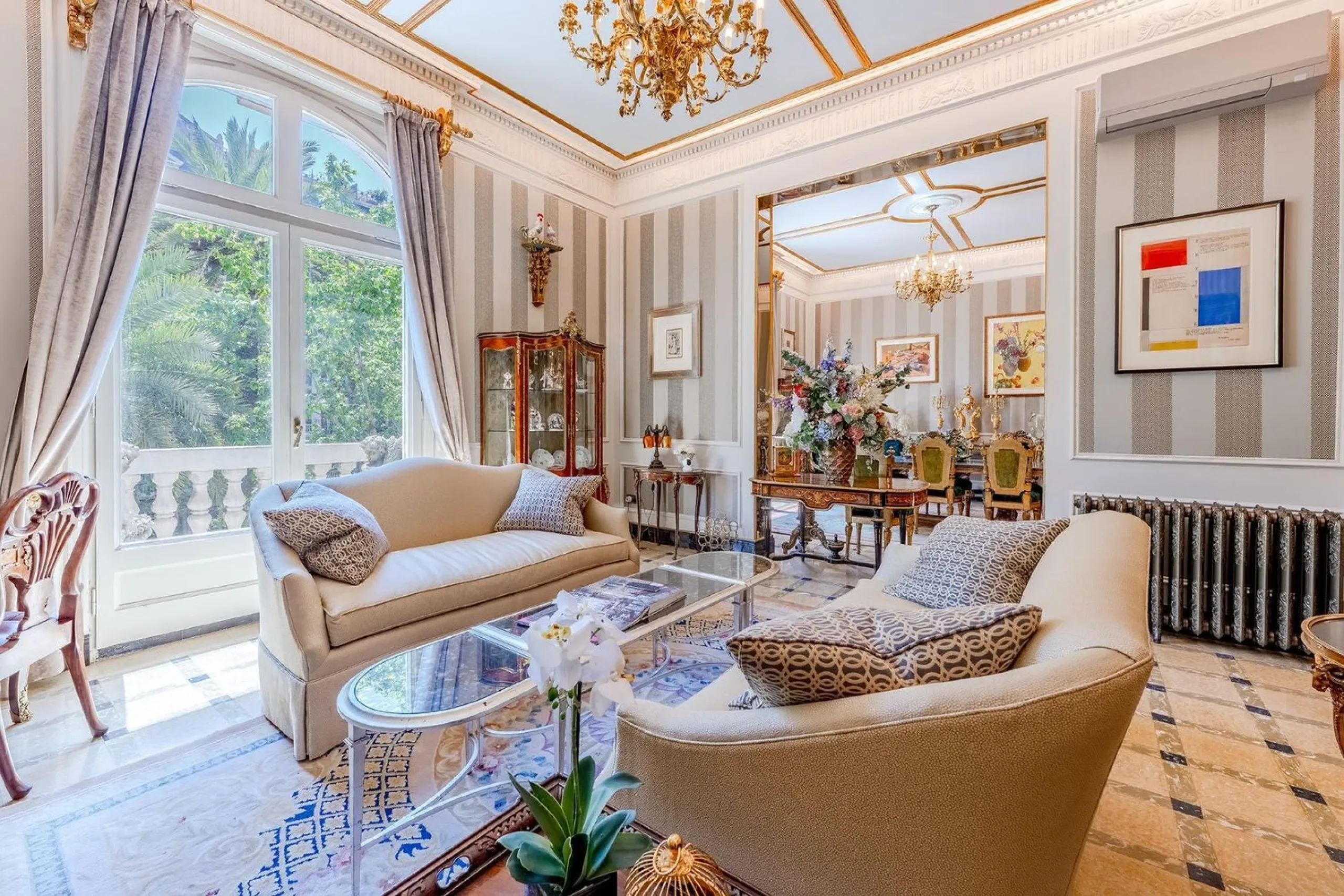 A True Work of Art: An Exclusive Designer Apartment with Outstanding Details and an Antique Collection in Sant Gervasi, Barcelona
