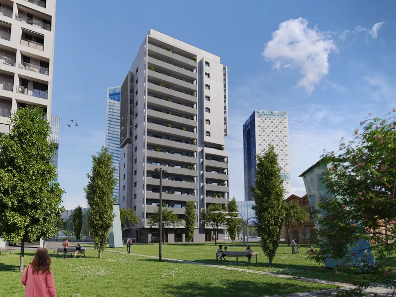 Modern High-Quality Apartments in a Residential Complex Under Construction in L'Hospitalet de Llobregat, Barcelona