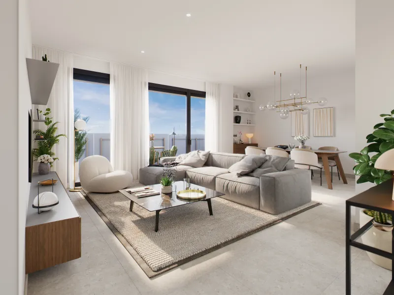 Modern High-Quality Apartments in a Residential Complex Under Construction in L'Hospitalet de Llobregat, Barcelona
