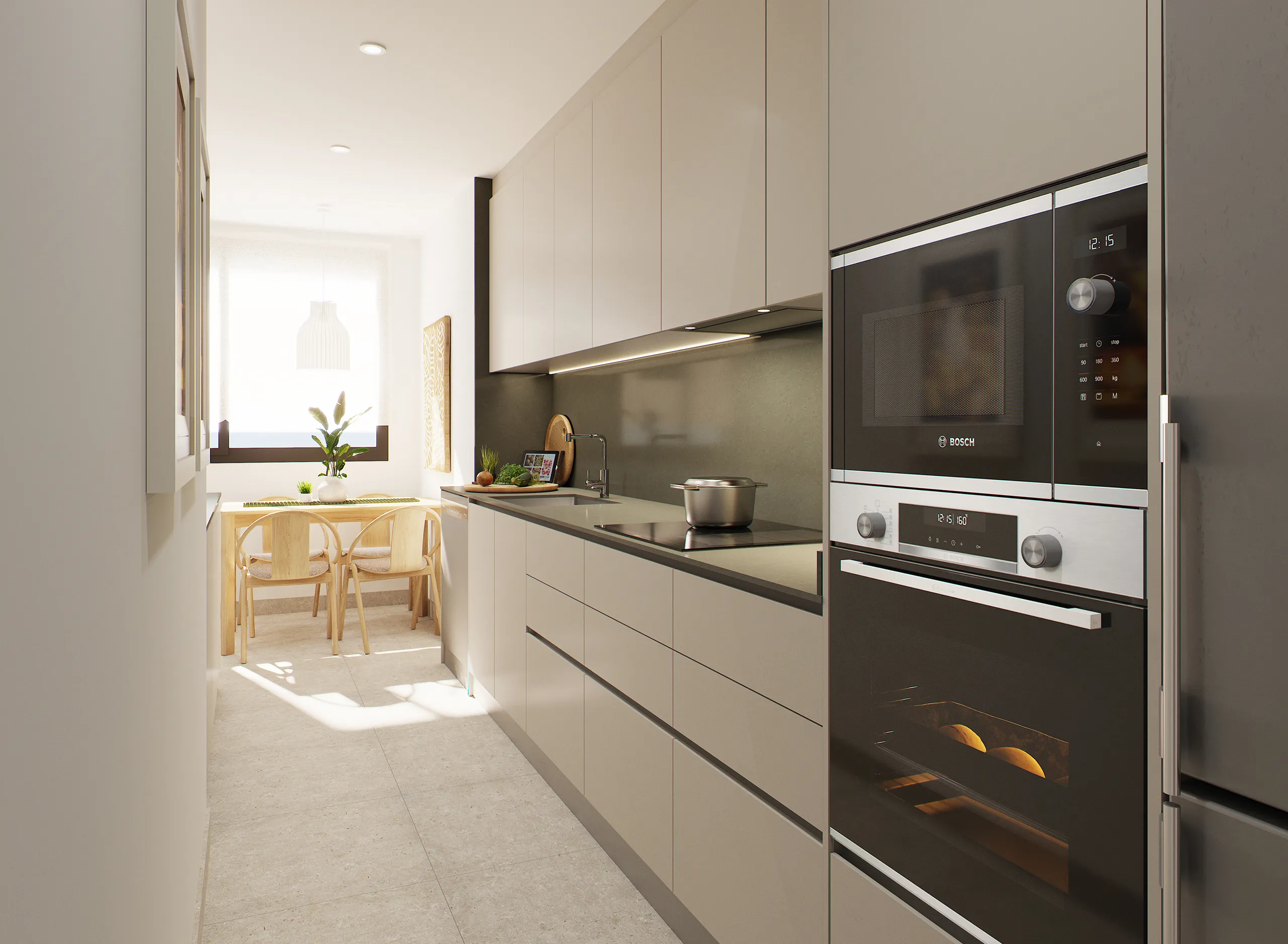 Modern High-Quality Apartments in a Residential Complex Under Construction in L'Hospitalet de Llobregat, Barcelona