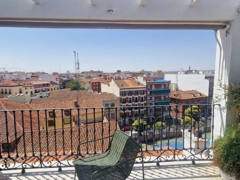 Penthouse with designer renovation and two terraces, in a historic building in the Palacio neighborhood.