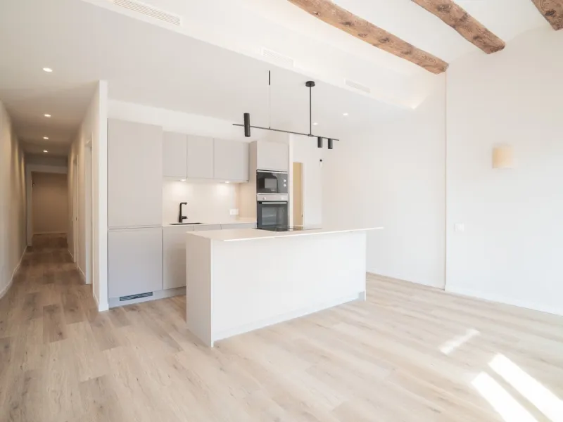 Estudio reformado con terraza en el centro de Barcelona