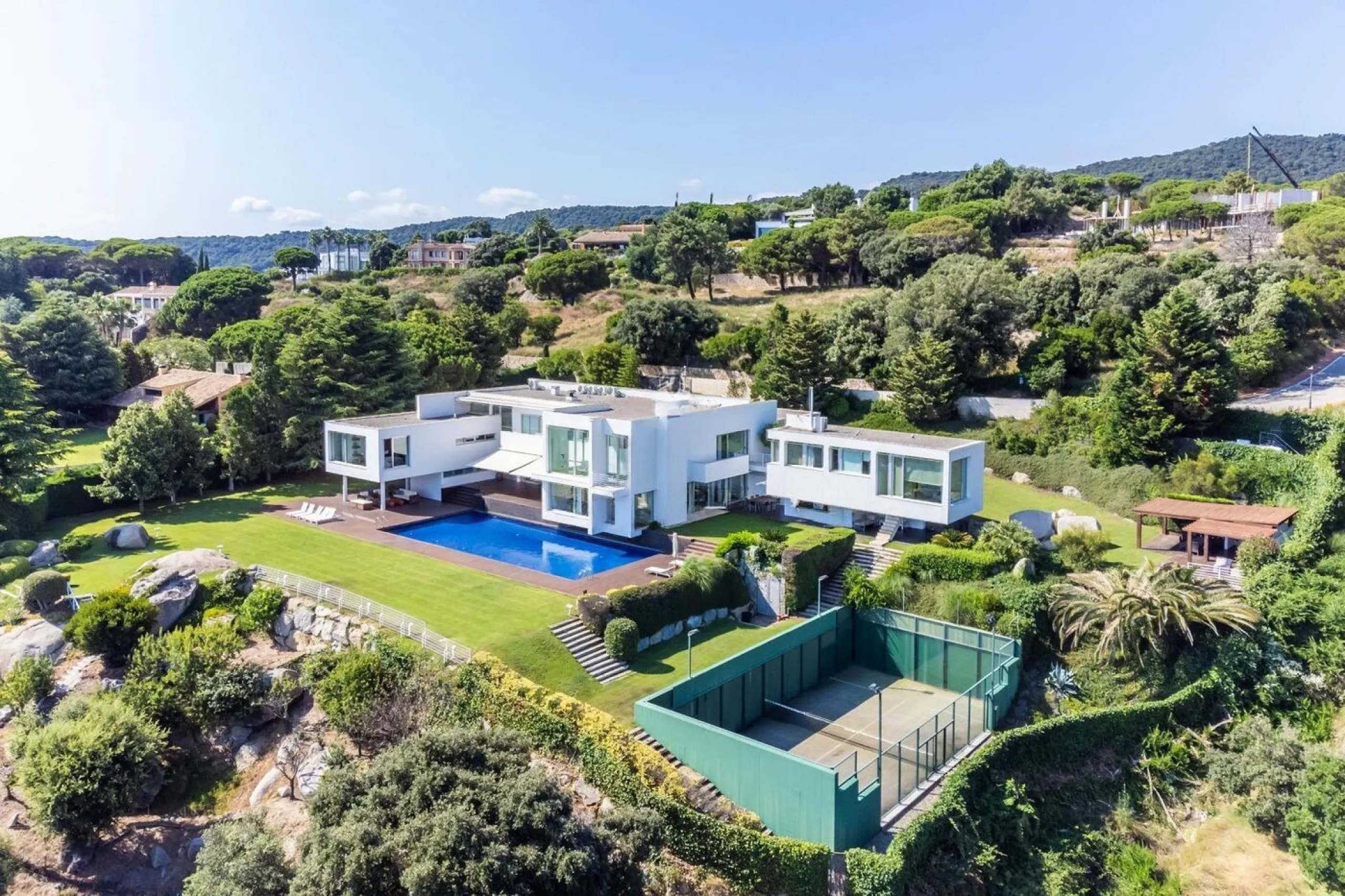 Exclusiva villa de lujo con vistas panorámicas al mar en Sant Andreu de Llavaneres, Barcelona