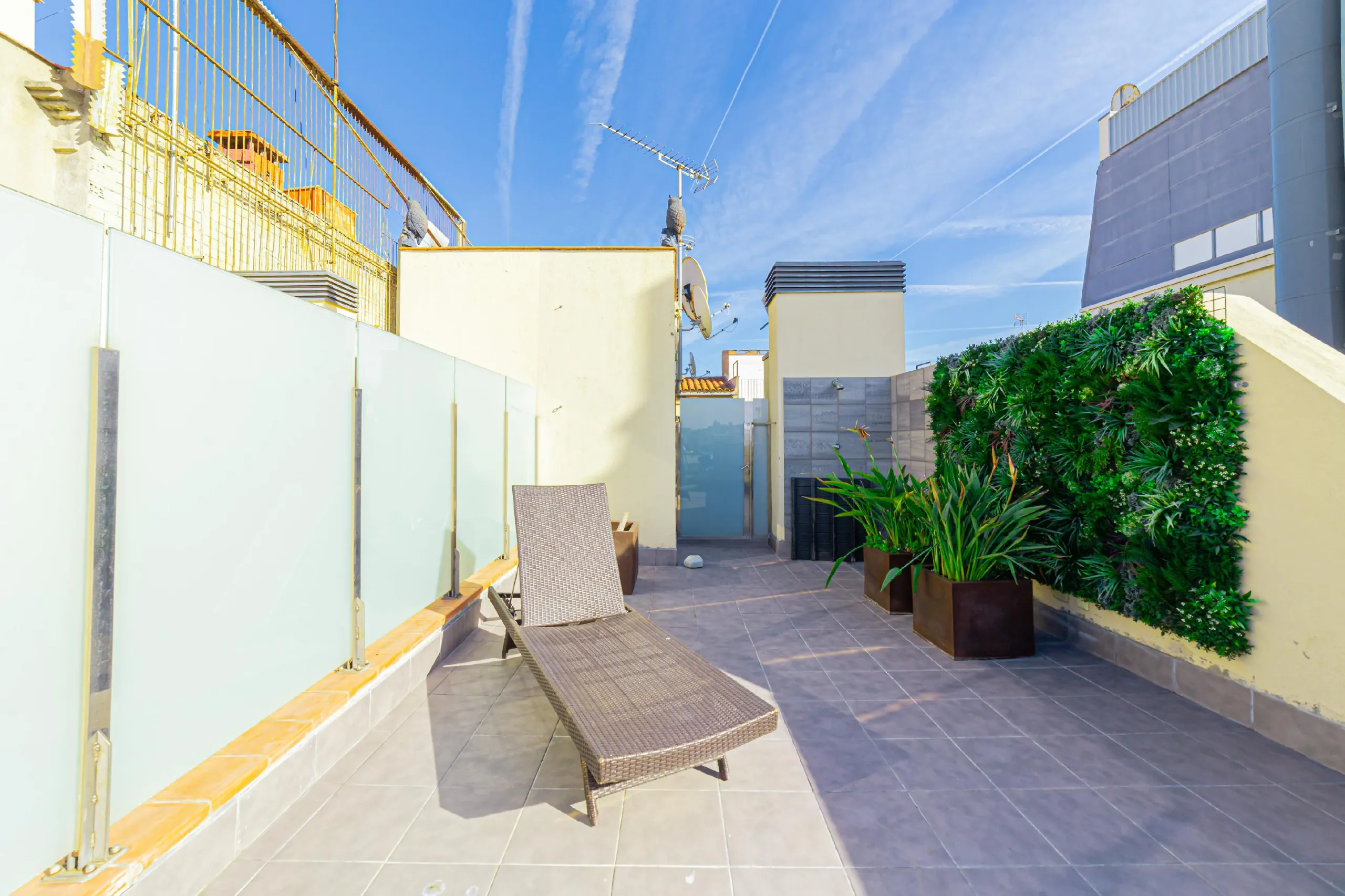 Ático con terraza y vistas al mar en Barceloneta, Barcelona