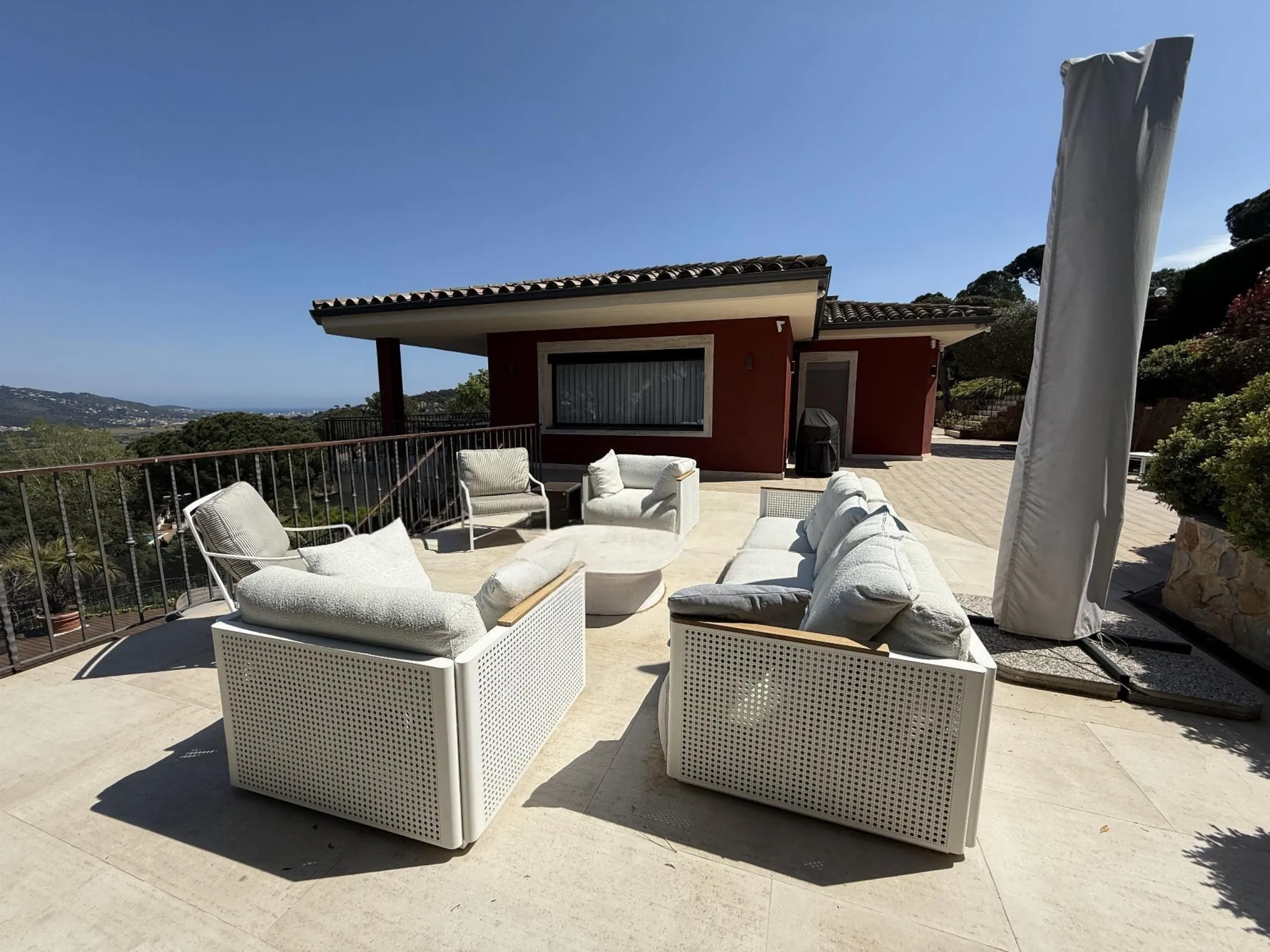 Elegant Villa with Sea Views in Golf Santa Cristina d'Aro, Costa Brava