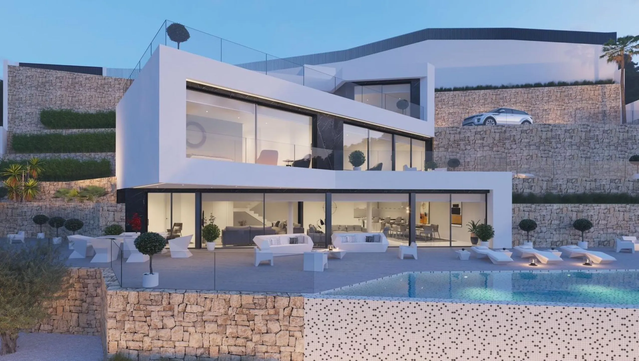 Moderne Villa mit Infinity-Pool und freiem Blick in Benissa Costa, Alicante