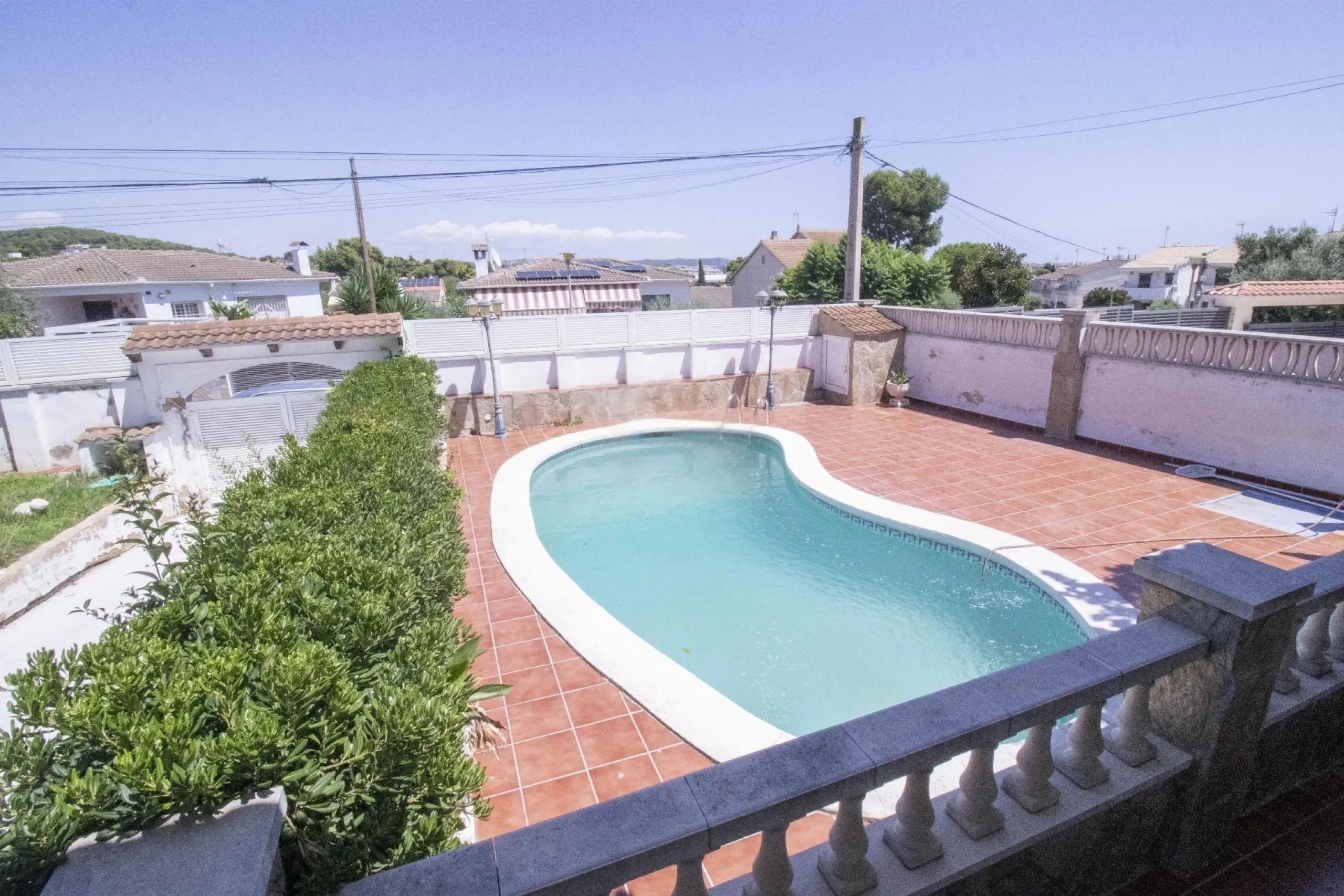 Acogedora casa con piscina y vistas al mar en Coma-Ruga, Costa Dorada