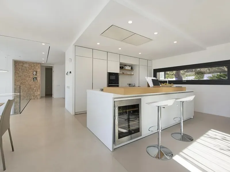 Villa de diseño con vistas panorámicas al mar en Bellamar, Castelldefels, Barcelona