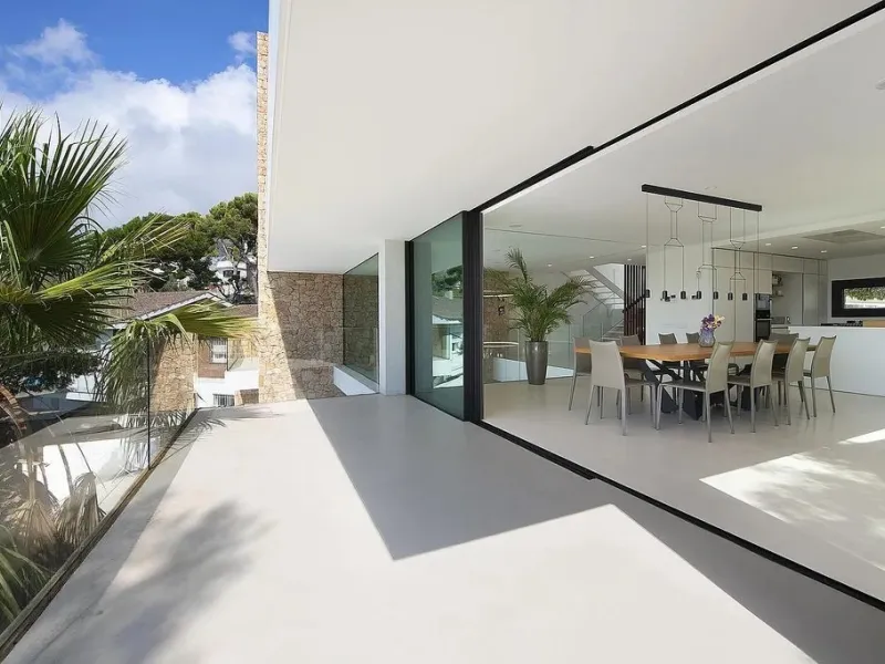 Villa de diseño con vistas panorámicas al mar en Bellamar, Castelldefels, Barcelona