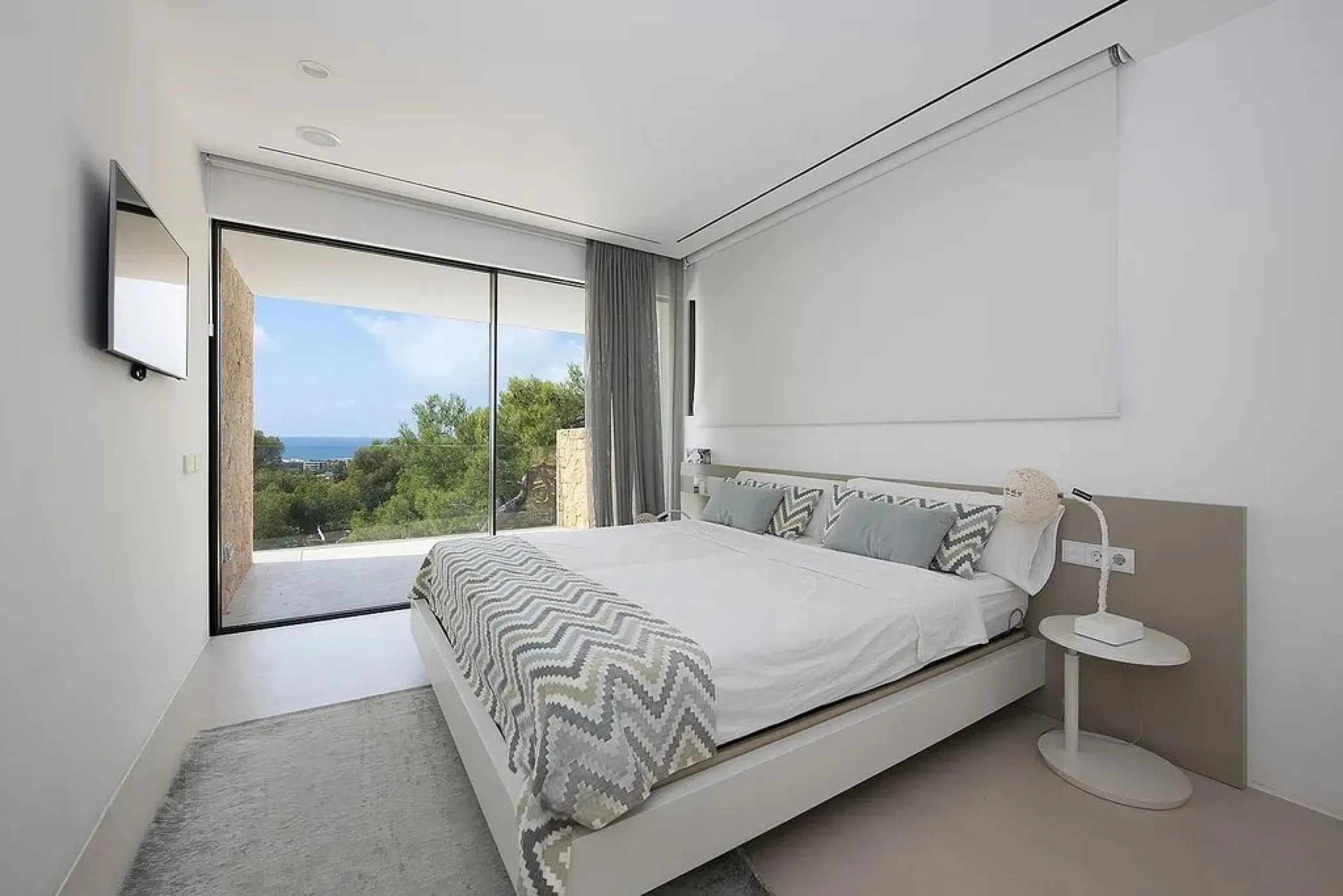Villa de diseño con vistas panorámicas al mar en Bellamar, Castelldefels, Barcelona