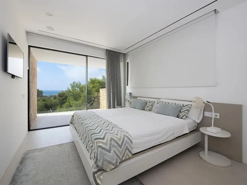 Villa de diseño con vistas panorámicas al mar en Bellamar, Castelldefels, Barcelona