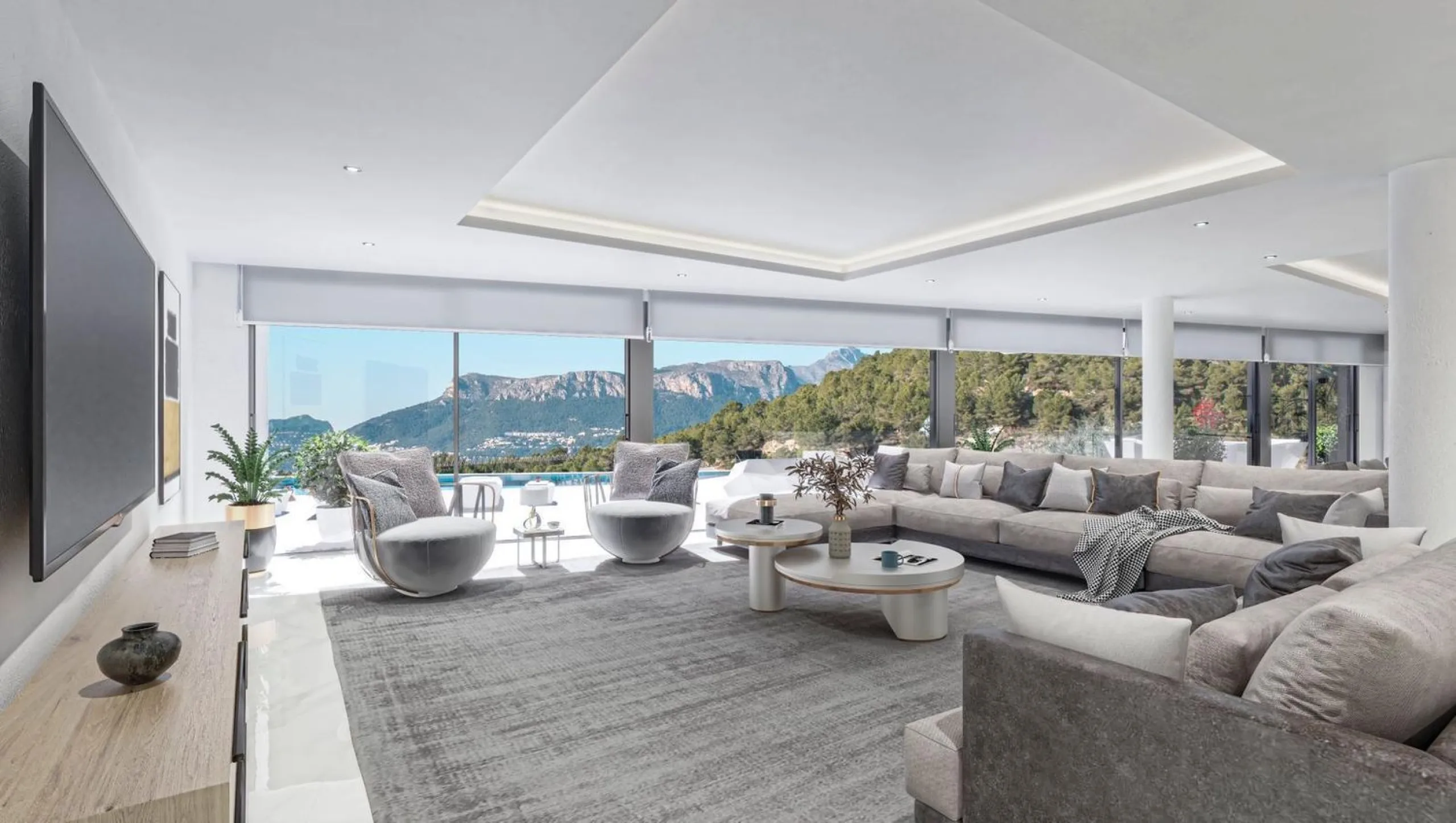 Moderne Villa mit Infinity-Pool und freiem Blick in Benissa Costa, Alicante