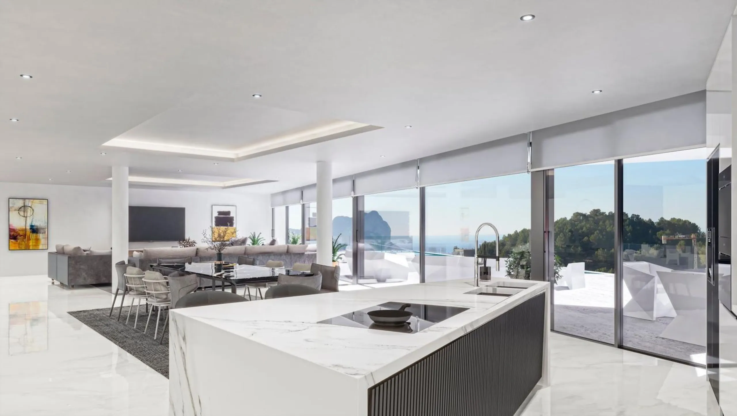 Moderne Villa mit Infinity-Pool und freiem Blick in Benissa Costa, Alicante