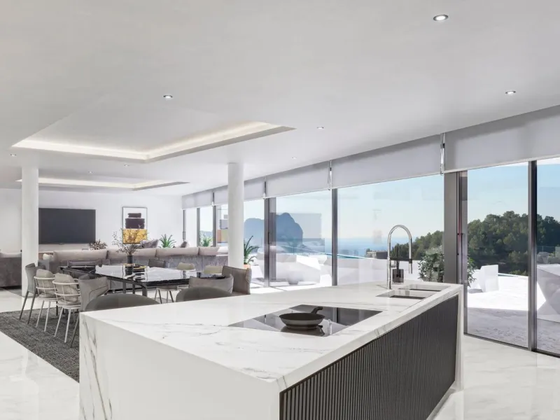 Moderne Villa mit Infinity-Pool und freiem Blick in Benissa Costa, Alicante