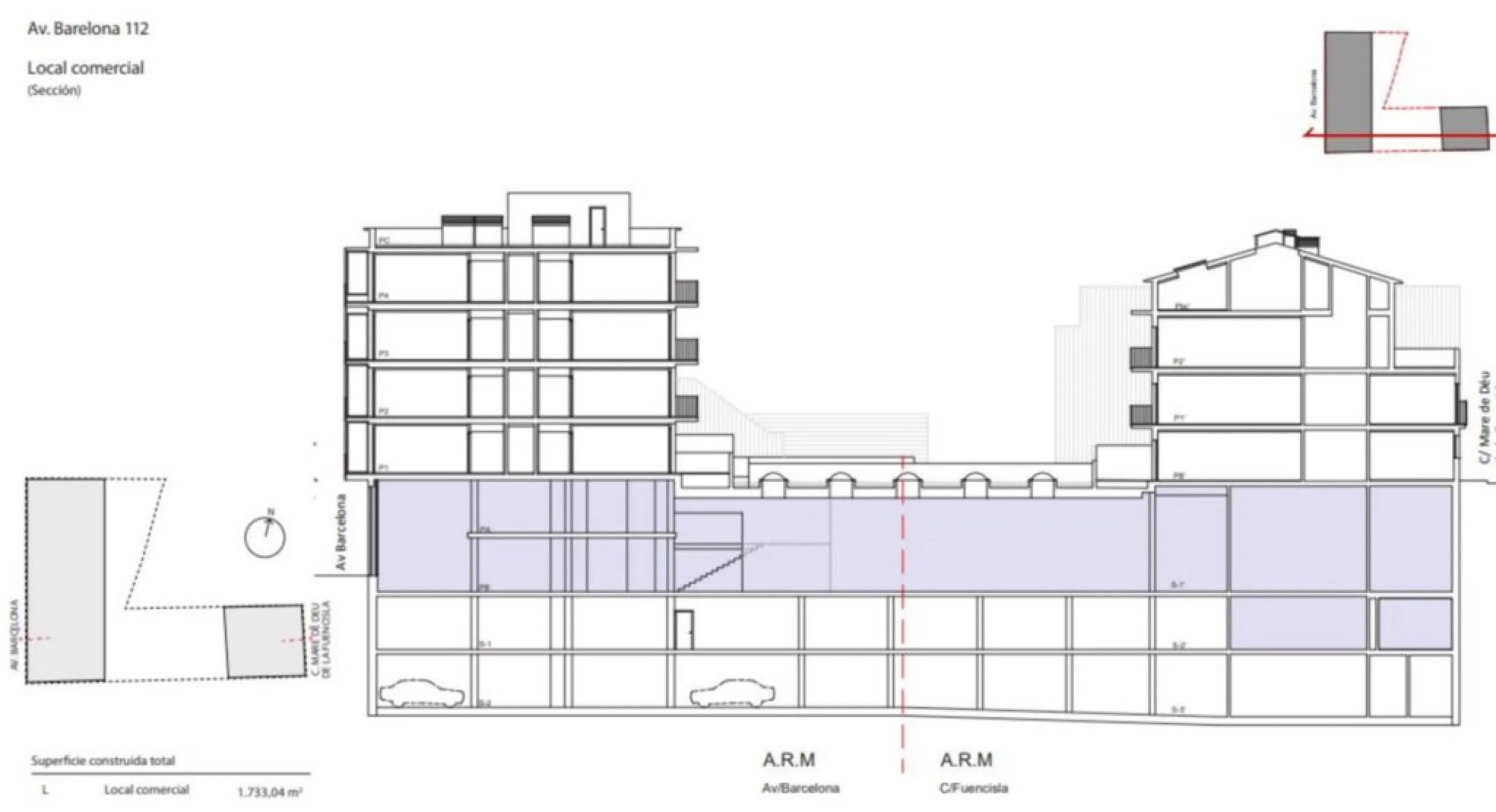 Local comercial con inquilino (gimnasio) en Terrassa, Barcelona