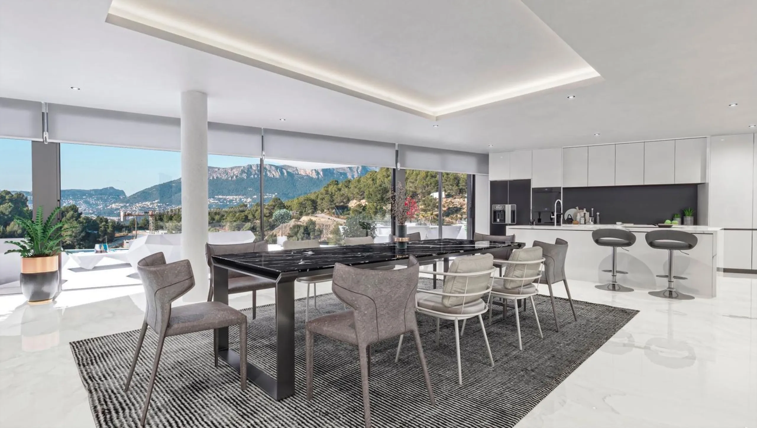 Moderne Villa mit Infinity-Pool und freiem Blick in Benissa Costa, Alicante