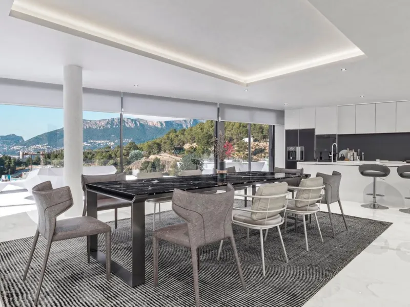 Moderne Villa mit Infinity-Pool und freiem Blick in Benissa Costa, Alicante