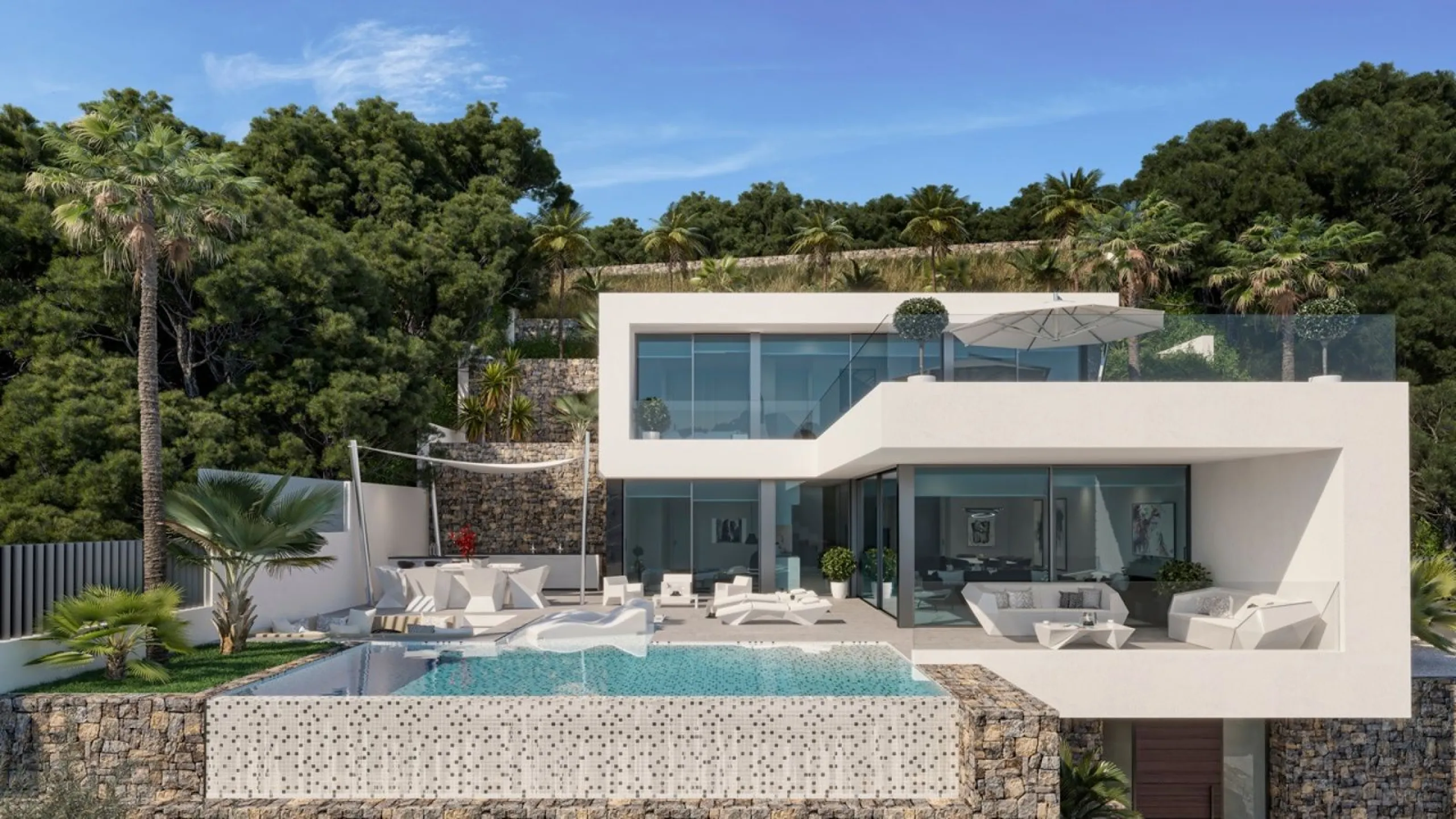 Newly Built Villa with Sea Views and Peñón de Ifach, Infinity Pool and Contemporary Design in Calpe
