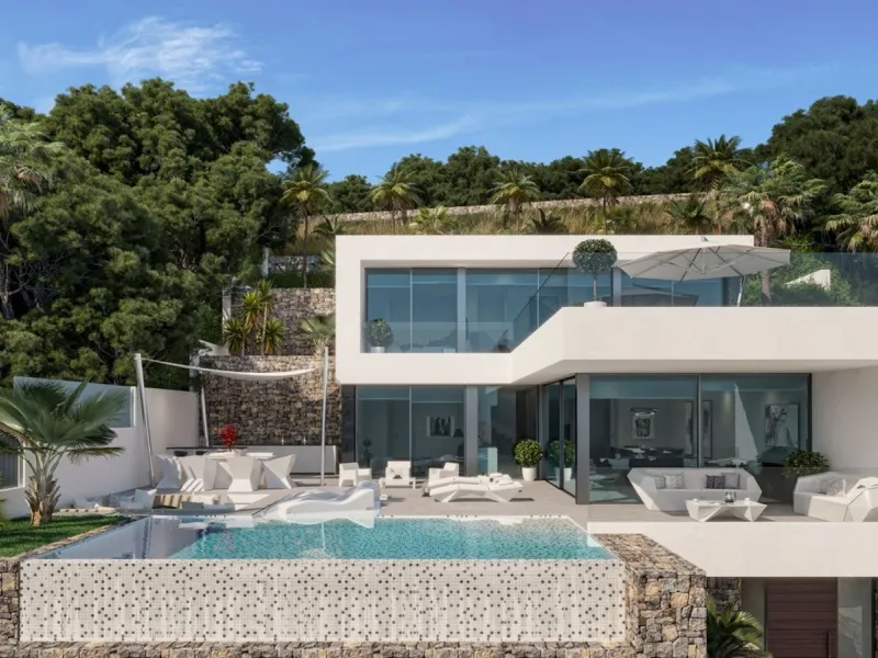 Newly Built Villa with Sea Views and Peñón de Ifach, Infinity Pool and Contemporary Design in Calpe